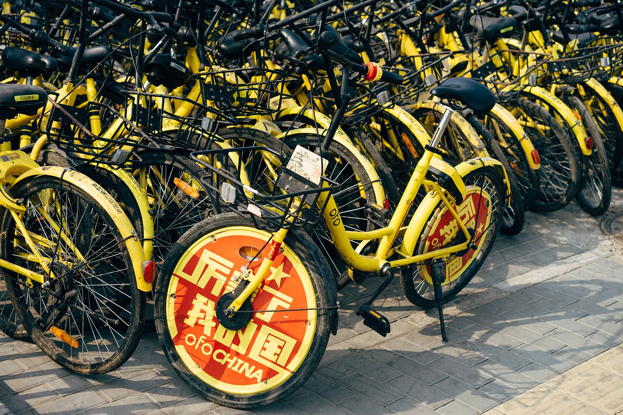 bicycle rental, bikes, bicycles, lift, rental bike, transport, city, wheels, park, sport, travel, pedal, beijing, china